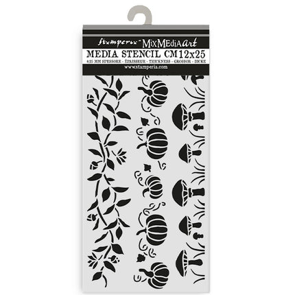 Thick stencil cm 12X25 - Whispering woods 3 stripes