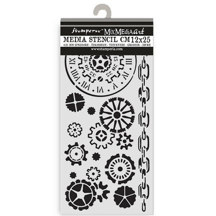 Thick stencil cm 12X25 - Voyages Fantastiques mechanisms