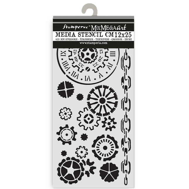 Thick stencil cm 12X25 - Voyages Fantastiques mechanisms