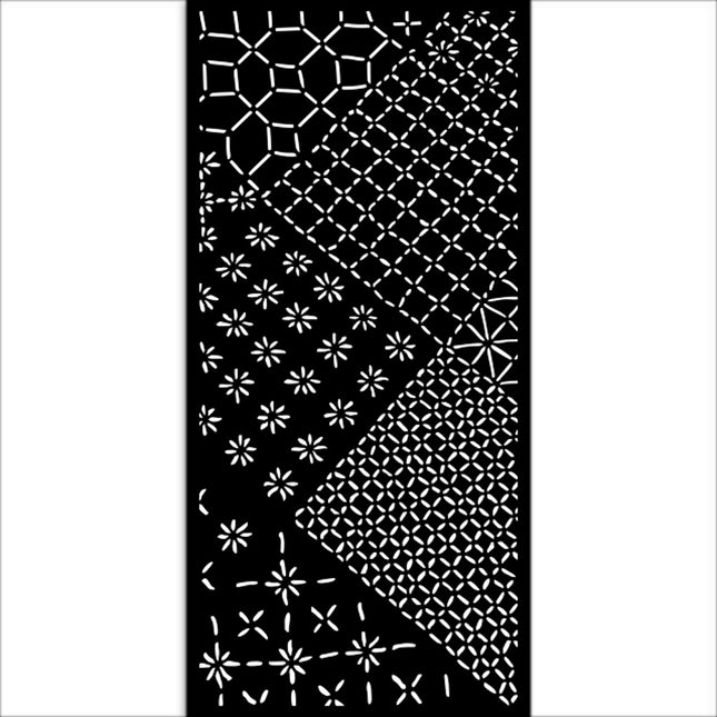 Thick stencil cm 12X25 - Quiet Days mixed tiles