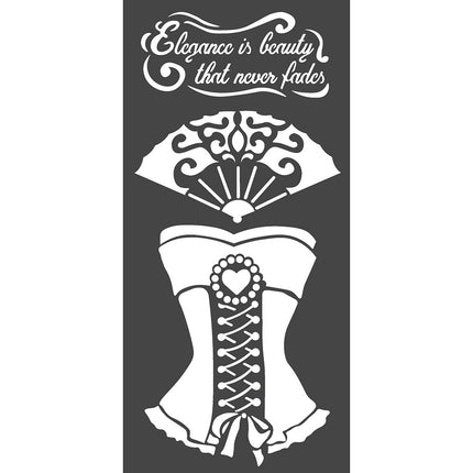 Thick stencil cm. 12X25 Corset