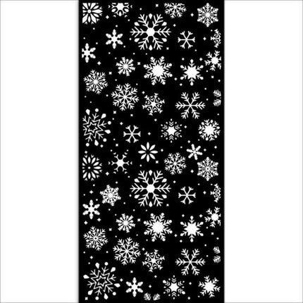 Thick stencil cm 12X25 - Snowflakes