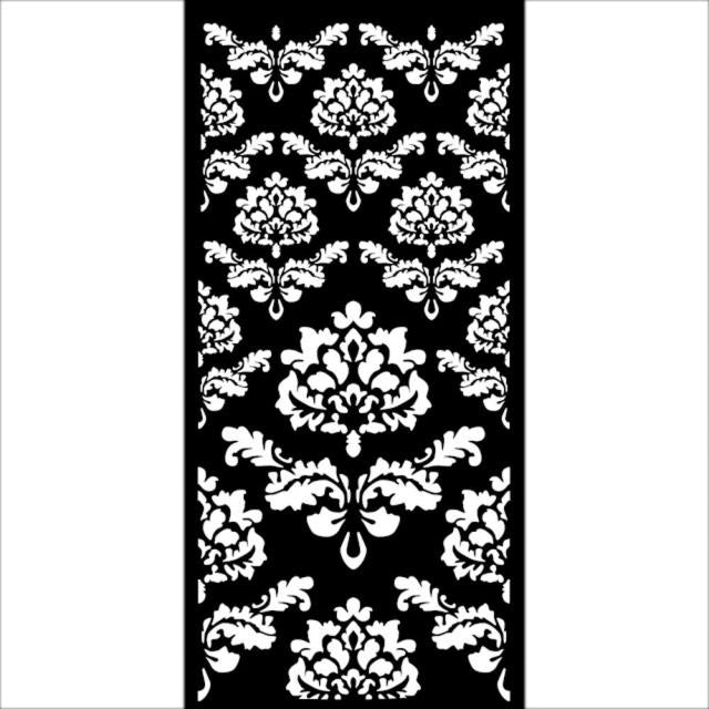 Thick stencil cm 12X25 - Branches