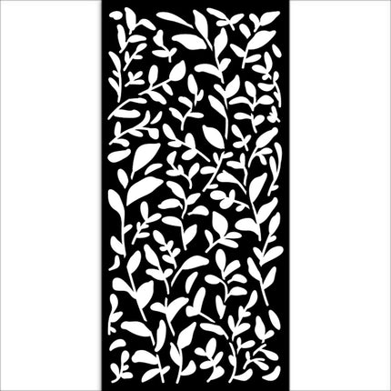 Thick stencil cm 12X25 - Create Happiness Secret Diary leaves pattern