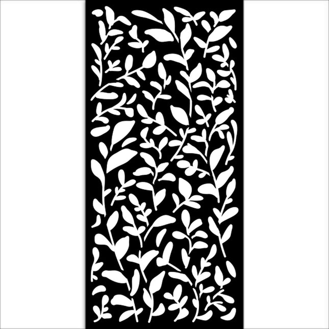 Thick stencil cm 12X25 - Create Happiness Secret Diary leaves pattern
