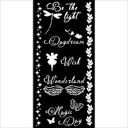 Thick stencil cm 12X25 - Wonderland Magic Day