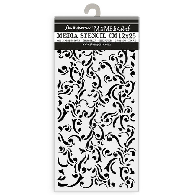 Thick stencil cm 12X25 - Gear up for Christmas texture