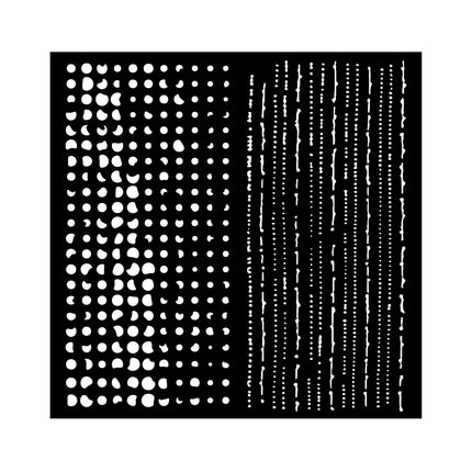 Thick stencil cm 18X18 - The Nutcracker double texture