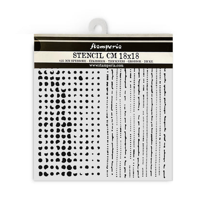 Thick stencil cm 18X18 - The Nutcracker double texture