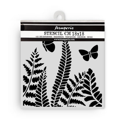Thick stencil cm 18X18 - Daisy Art fern
