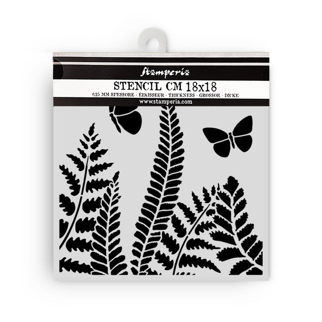 Thick stencil cm 18X18 - Daisy Art fern