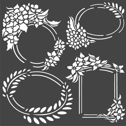 Thick stencil cm. 18X18 Labels