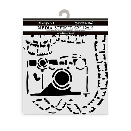 Thick stencil cm 12X12 - Art of Travelling photography