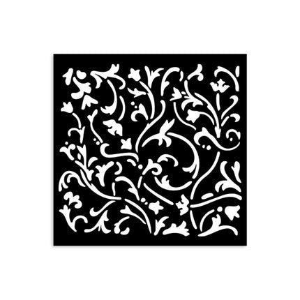 Thick stencil cm 12X12 - Masquerade ornaments