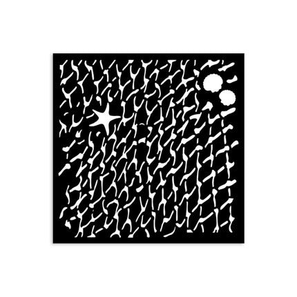 Thick stencil cm 12X12 - Silent Sea net