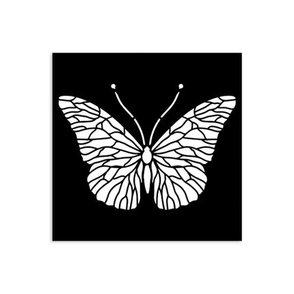 Thick stencil cm 12X12 - Quiet Days butterfly