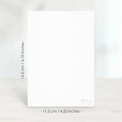 Mintay papers - Greeting Card Base,  11,5x15,5 cm - White , 10 pcs