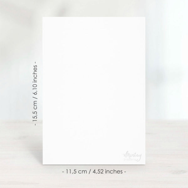Mintay papers - Greeting Card Base,  11,5x15,5 cm - White , 10 pcs