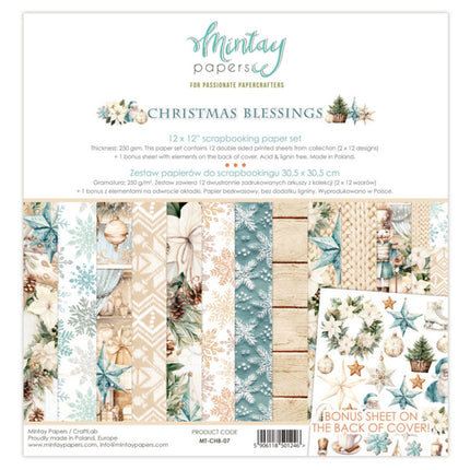 12 X 12 PAPER SET - CHRISTMAS BLESSINGS