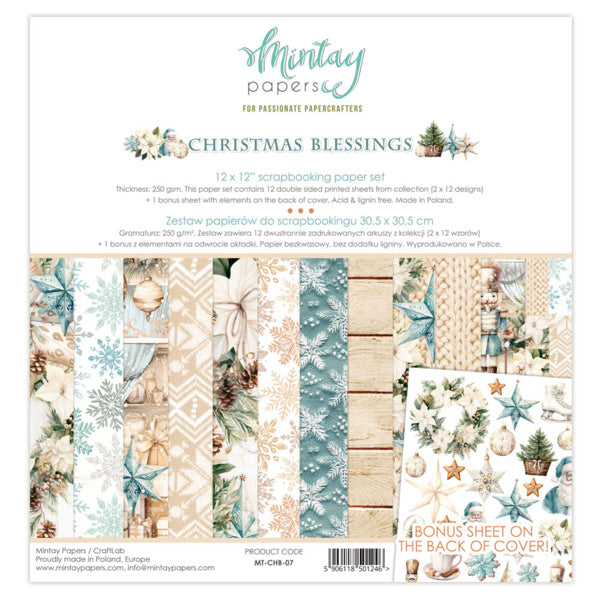 12 X 12 PAPER SET - CHRISTMAS BLESSINGS