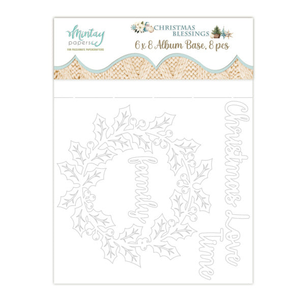 6 X 8 CHIPBOARD ALBUM - CHRISTMAS BLESSINGS
