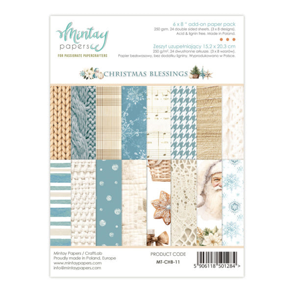 6 X 8 ADD-ON PAPER PAD - CHRISTMAS BLESSINGS