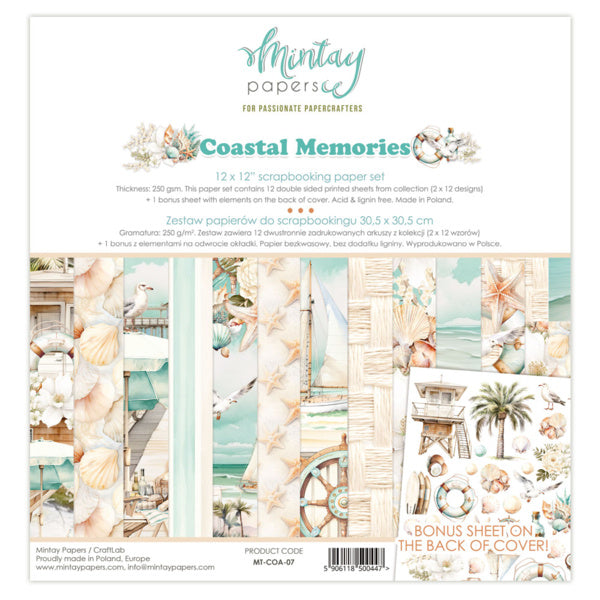 Mintay papers - Coastal Memories - Paper pad (12"x12")