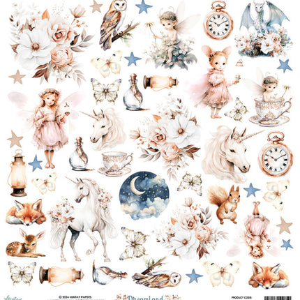 Mintay papers - Dreamland - Elements Paper (12'x12")
