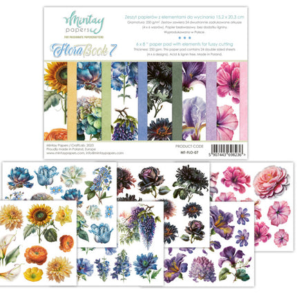 Mintay Papers - Flora 7 - Elements for precise Cutting - (6"x8")