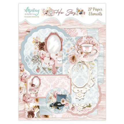 PAPER ELEMENTS - HER STORY, 27 PCS