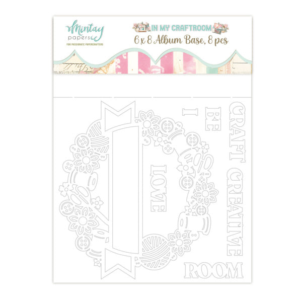 6 X 8 CHIPBOARD ALBUM - IN MY CRAFTROOM