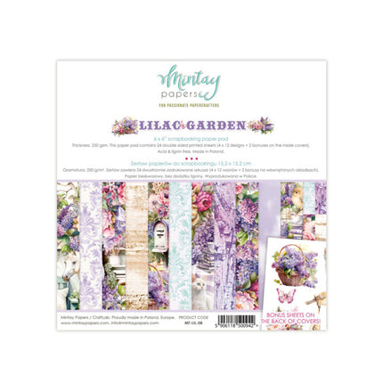 Mintay papers - Lilac Garden - Paper Pad (6"x6")