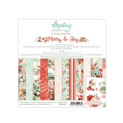 6 X 6 PAPER PAD - MERRY & JOY