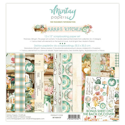 12 X 12 PAPER SET - NANA'S KITCHEN