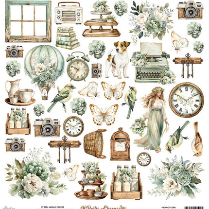 Mintay papers - Rustic Charms - Elements Paper (12'x12")