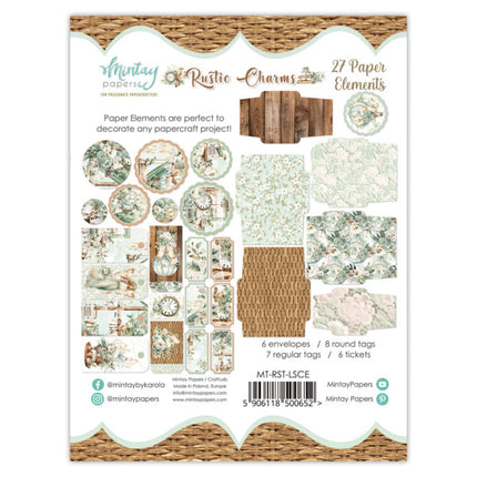 Mintay papers - Rustic Charms - Paper Elements (27pcs)