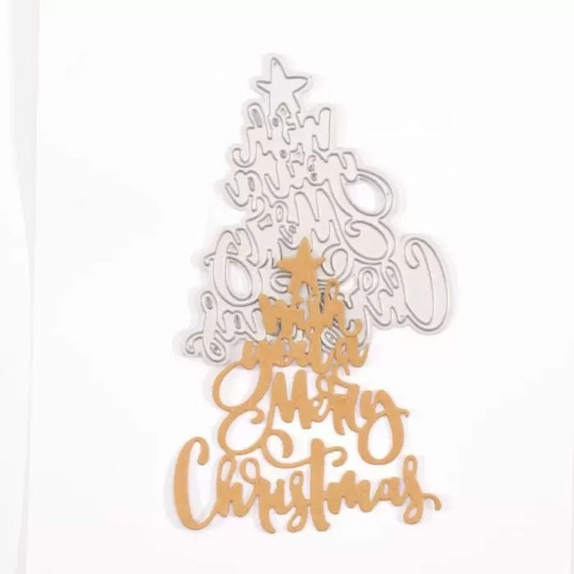 Vaessen Creative • Snijmal "Wish you a Merry Christmas"