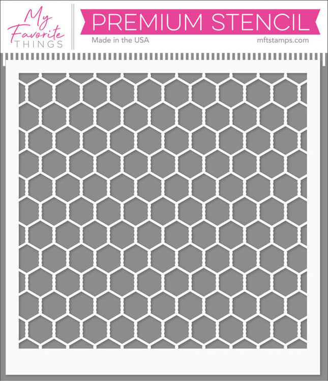 My Favorite Things Chicken Wire Stencil