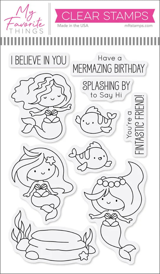 My Favorite Things Fintastic Friends Clear Stamps