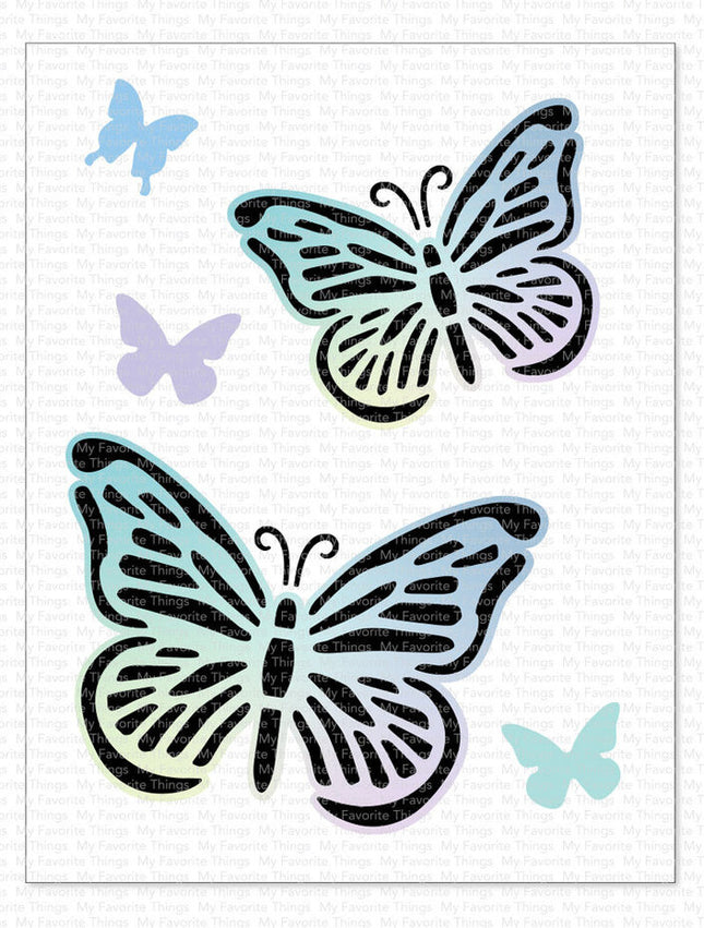 My Favorite Things Flutterbys Stencil