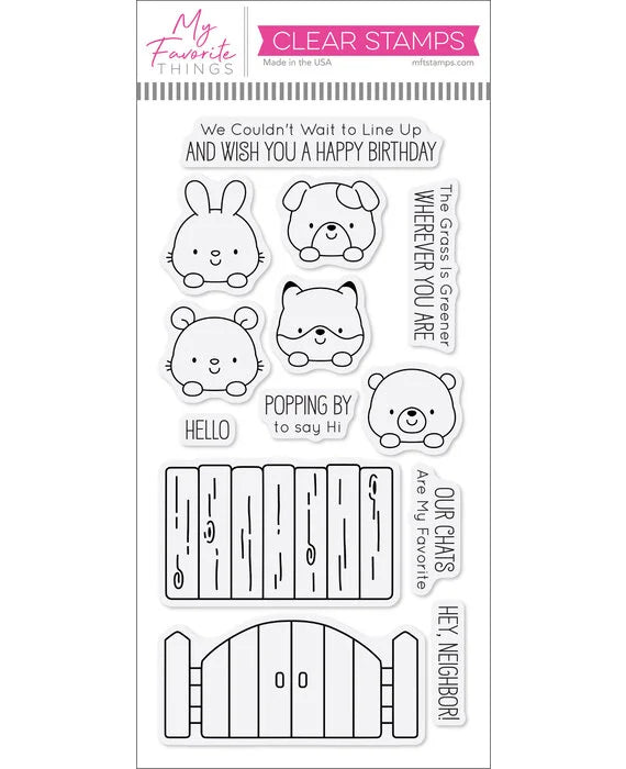My Favorite Things Peeking Pals Clear Stamps