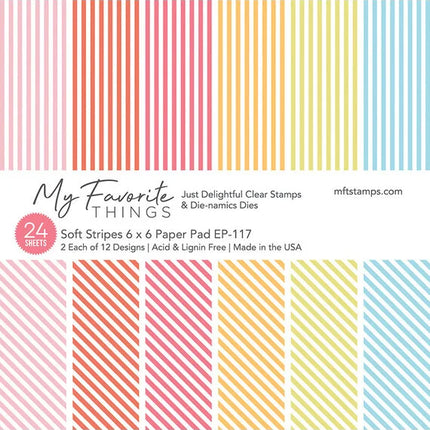 My Favorite Things Soft Stripes 6x6 Inch Paper Pad