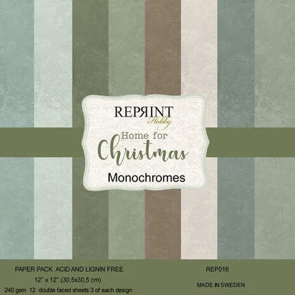 Home For Christmas 12x12 Inch Cardstock (REP016)
