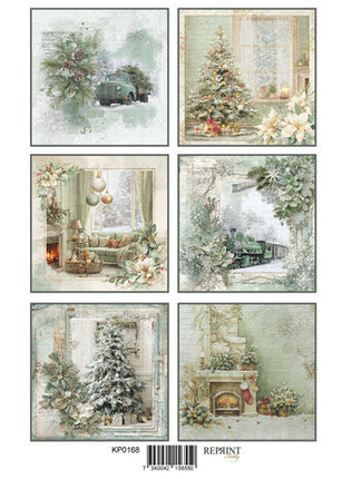 Home For Christmas A4 Cutouts (KPA4114)