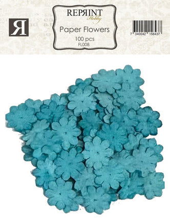 Paper Flowers Turqouise (100pcs) (FL008)