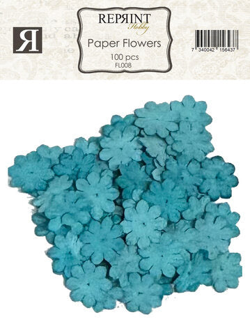 Paper Flowers Turqouise (100pcs) (FL008)