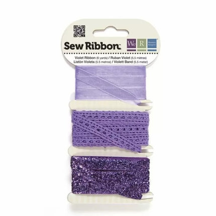 We R Memory Keepers • Sew Ribbon ribbonset 5,5m Violet