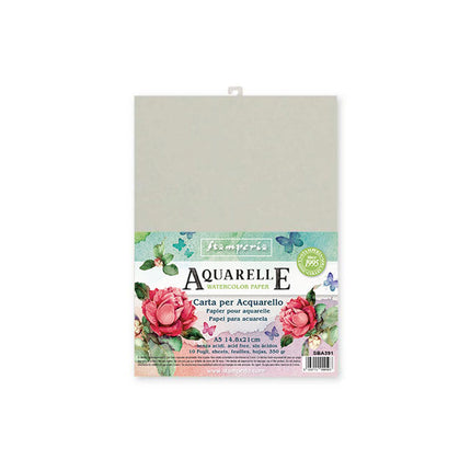 Conf. of 10 sheets Aquarelle paper A5 format