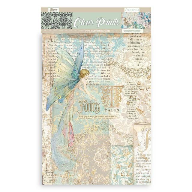 Clear Prints: Pack 6 assorted acetate sheets A4 Sleeping Beauty