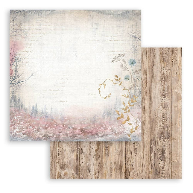 Dubbelzijdig Scrapbook Papier - Create Happiness Dewdrops wood